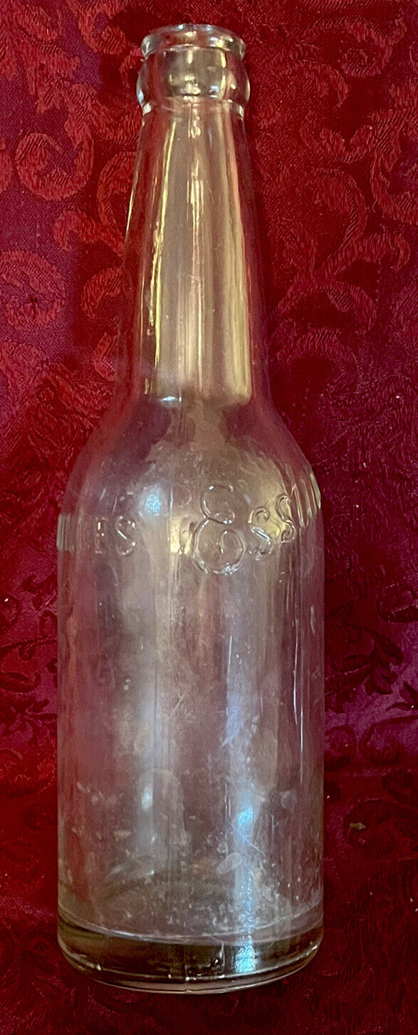 Esslinger’s Vintage Philadelphia PA Clear Embossed Beer Bottle - 9 1/4”, RARE