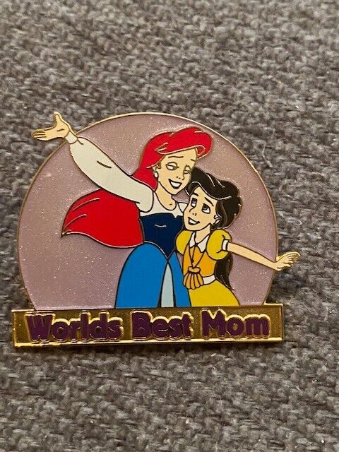 Disney Pin Little Mermaid Ariel & Melody World's Best Mom Mother's Day