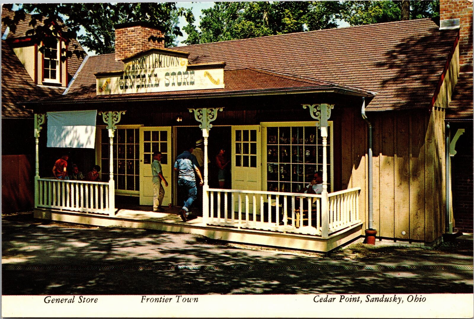 Postcard OH Sandusky Cedar Point General Store Frontier Town