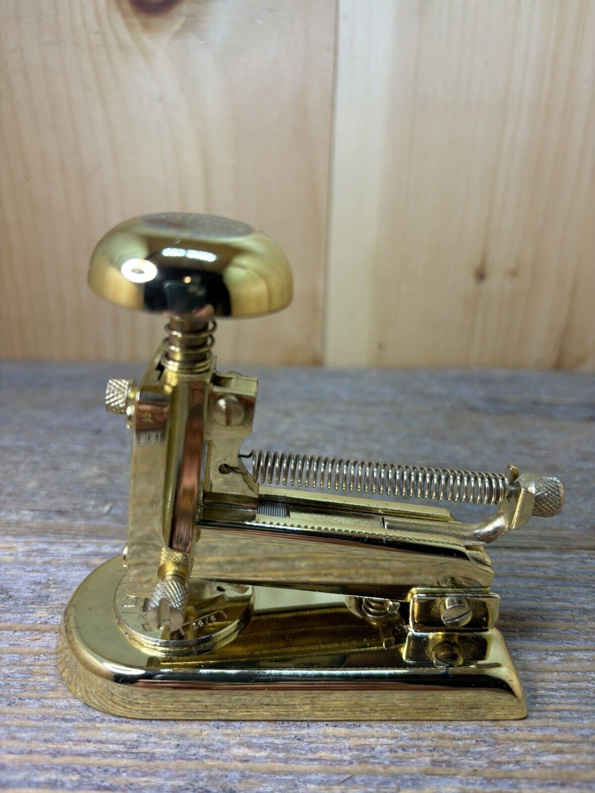 The Of The First Boston Corporation Desk Gold Tone Stapler