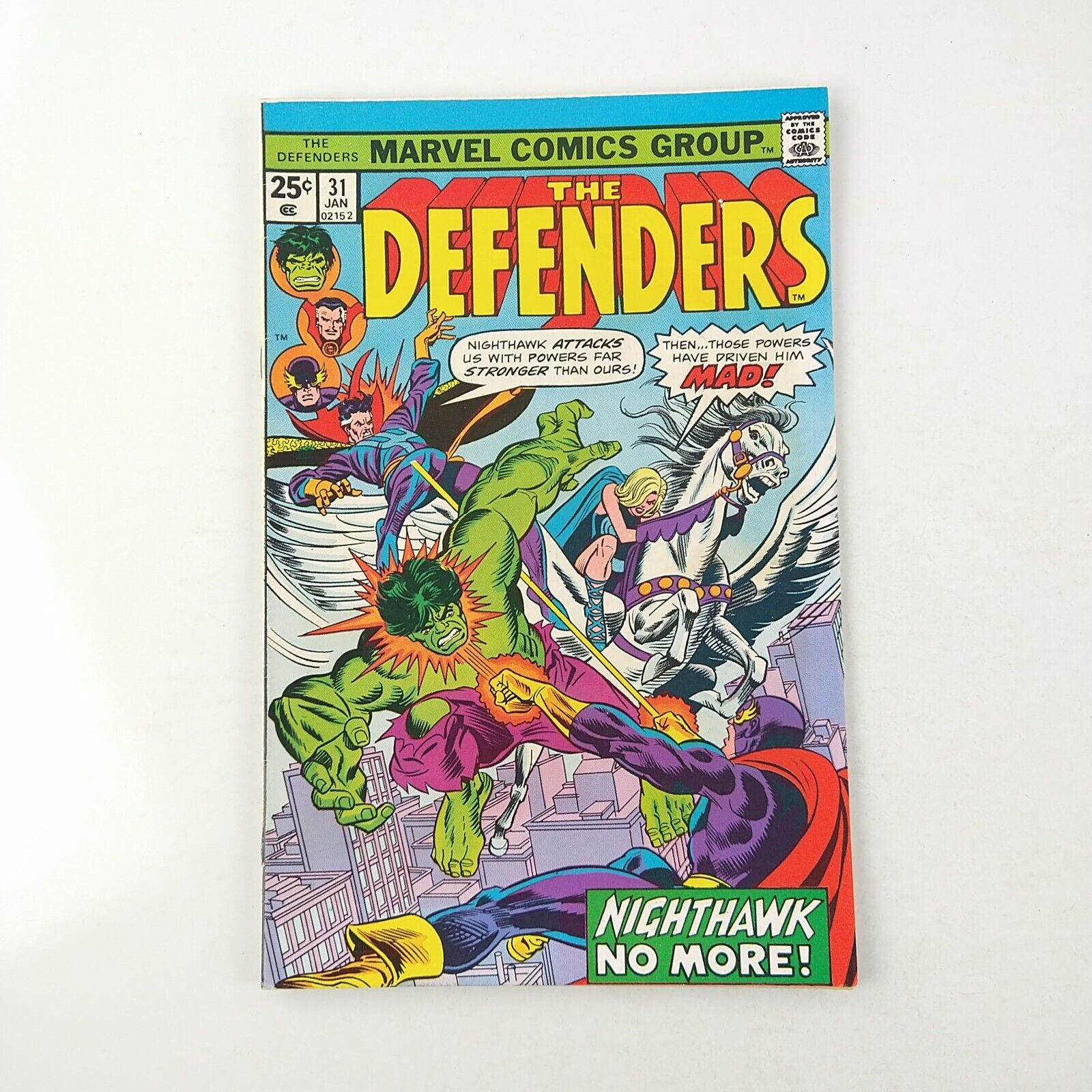 The Defenders #31 Bronze Age VF+ (1976 Marvel Comics)Hulk Valkyrie