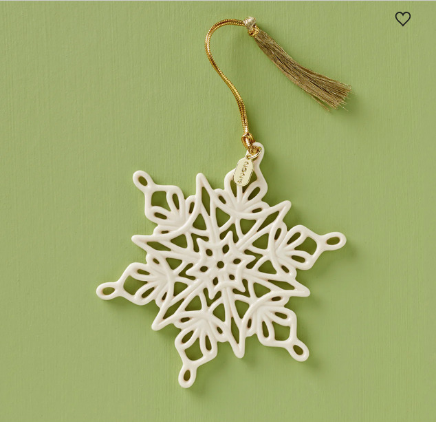 Lenox Snowflake Snow Fantasies Annual Christmas Ornament New Dated 2024 895772