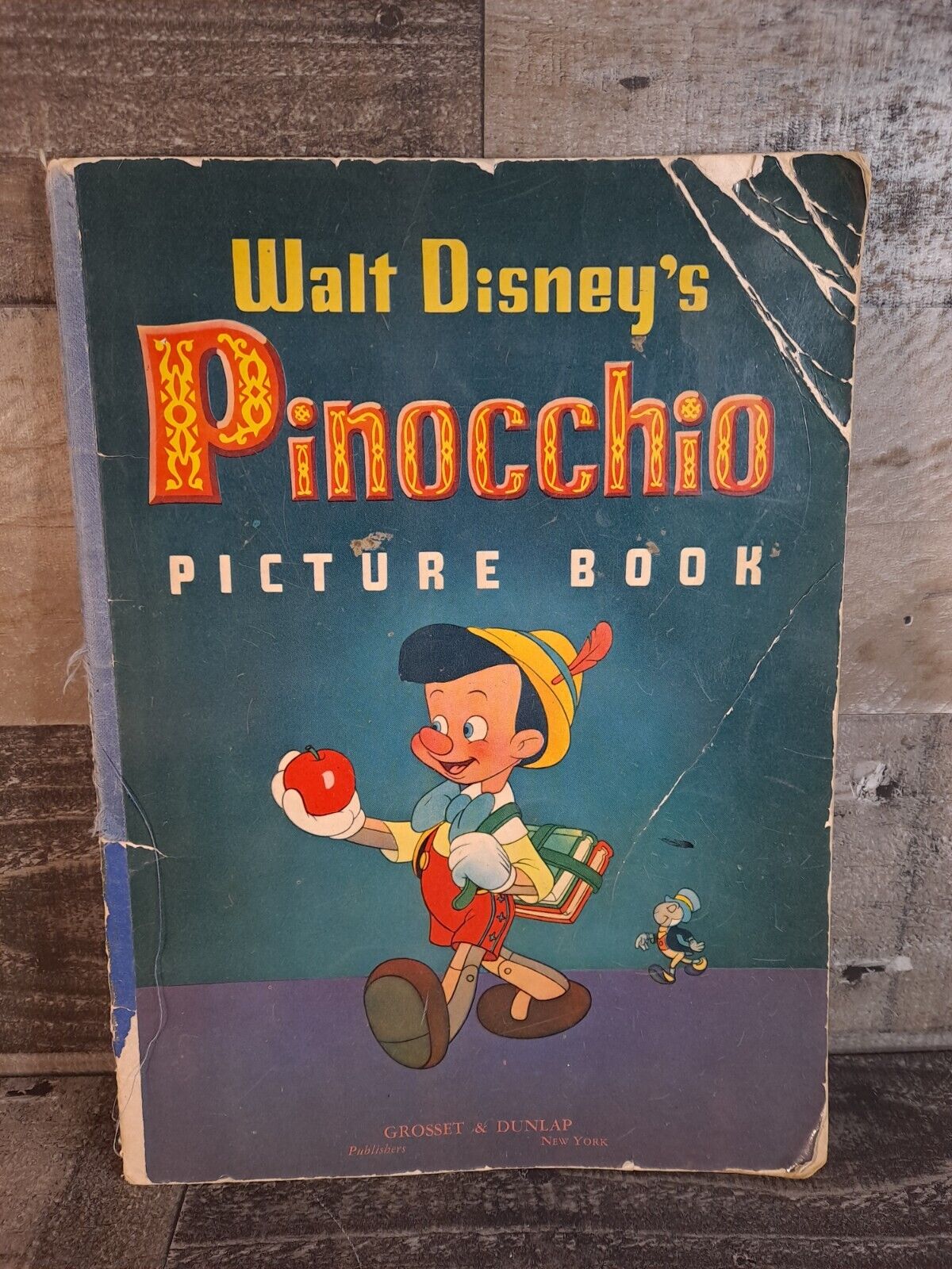 Vintage 1939 1940 Walt Disney's Pinocchio Picture Book