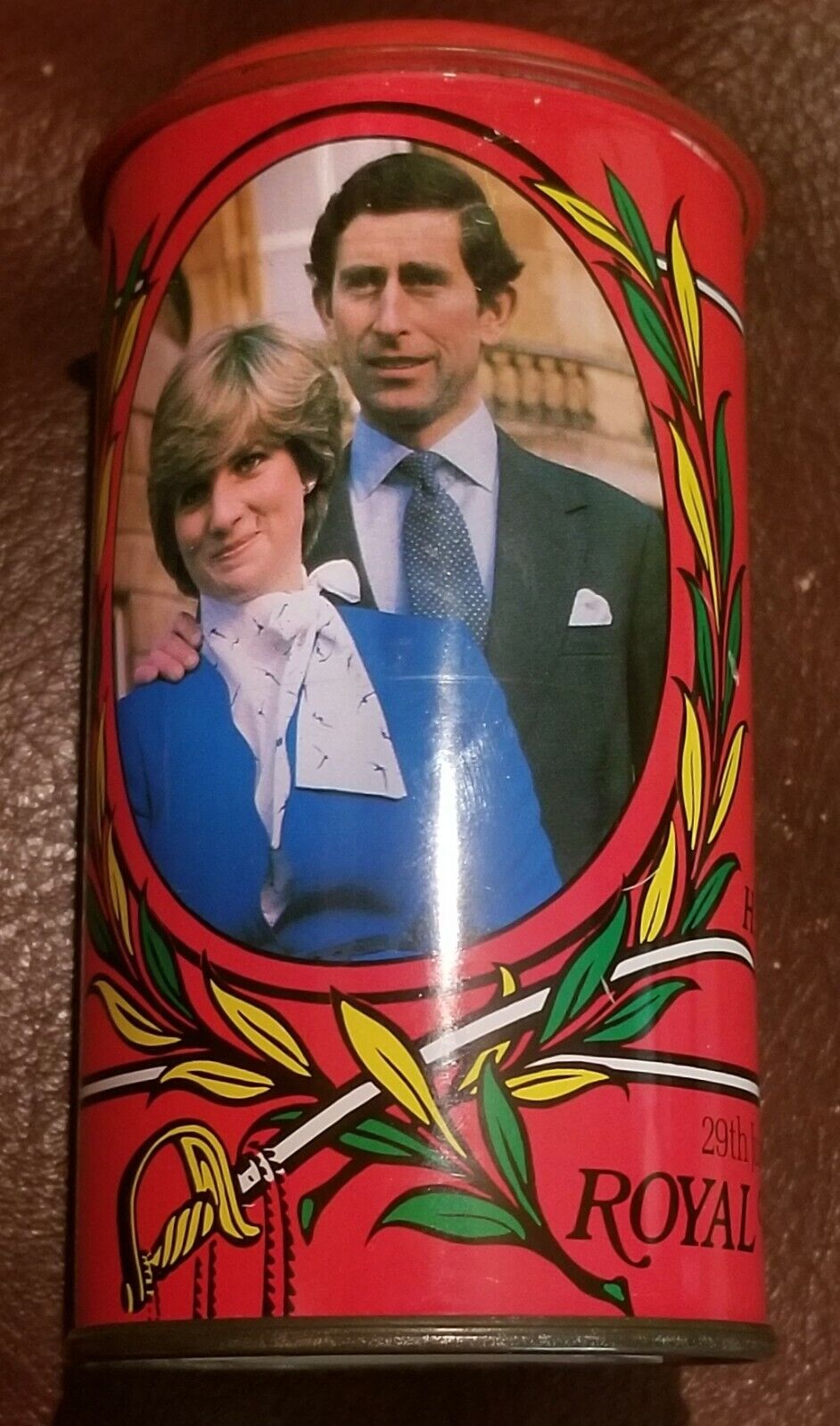 1981 Princess Diana Prince Charles Royal Wedding bank now King Charles 