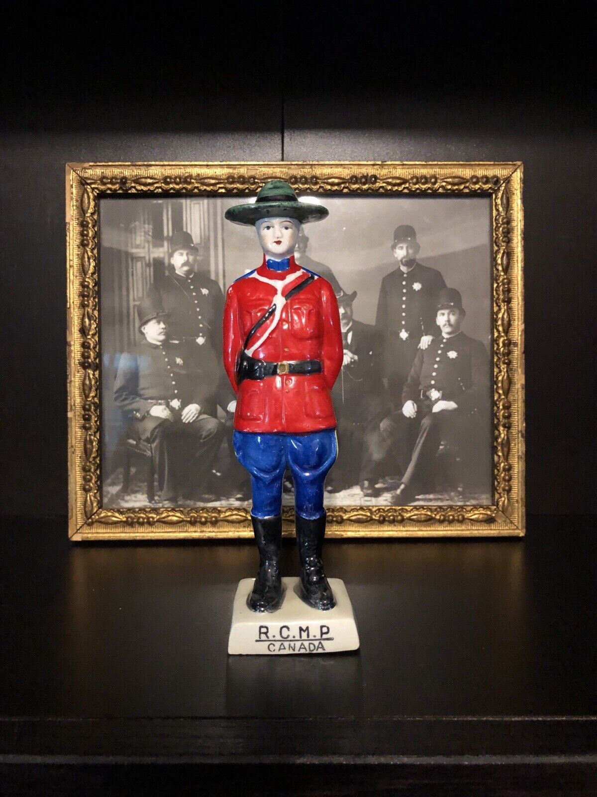 Porcelain Canadian Mounted Police Figurine 1950s