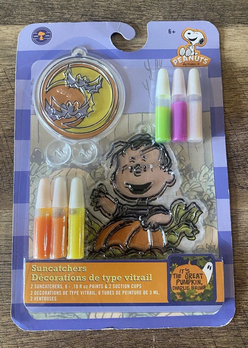 Colorbok Peanuts Suncatcher Craft Kit-Halloween It’s The Great Pumpkin NEW