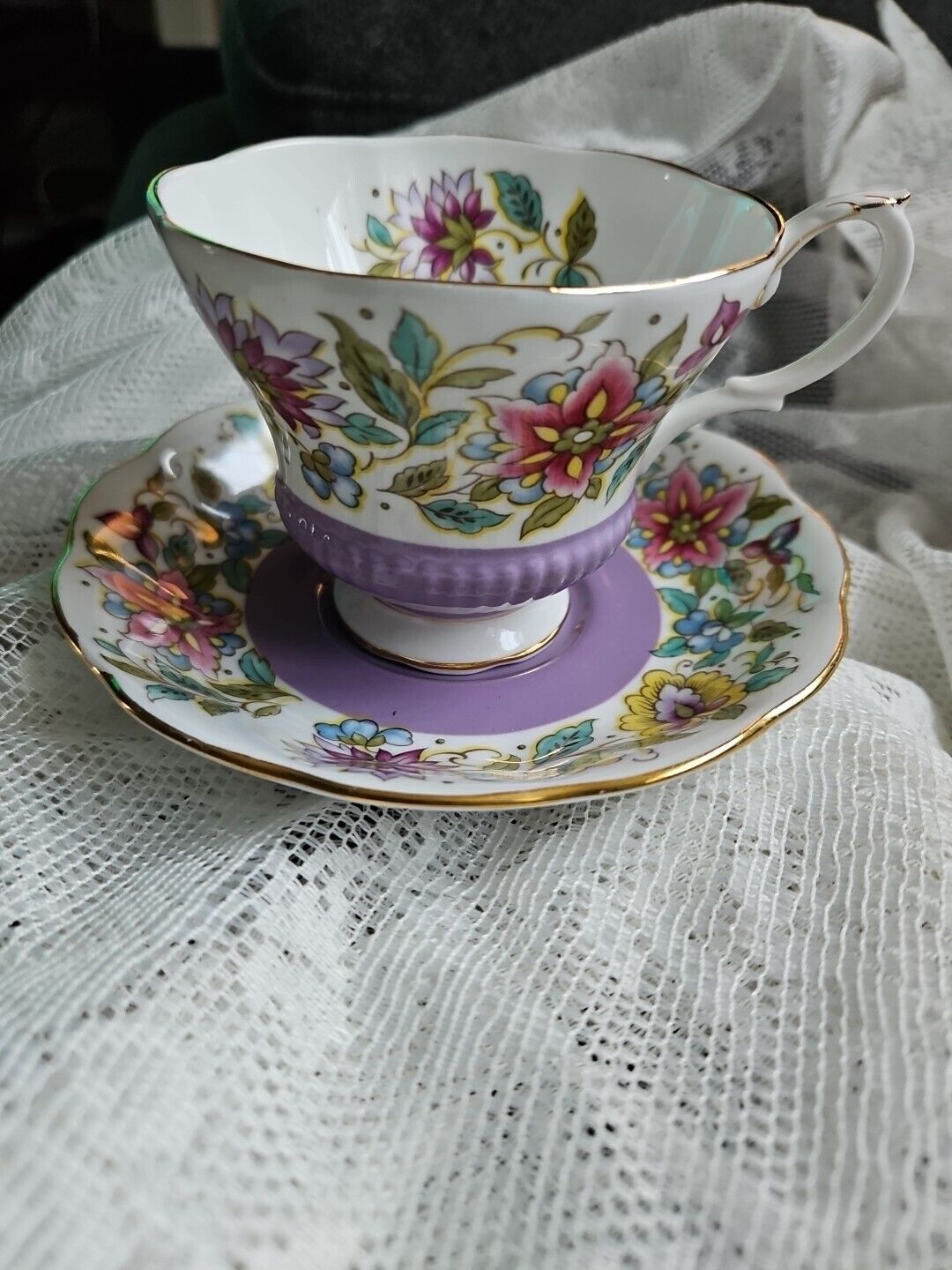 Vintage Royal Albert Tea Cup And Saucer, Jacobean