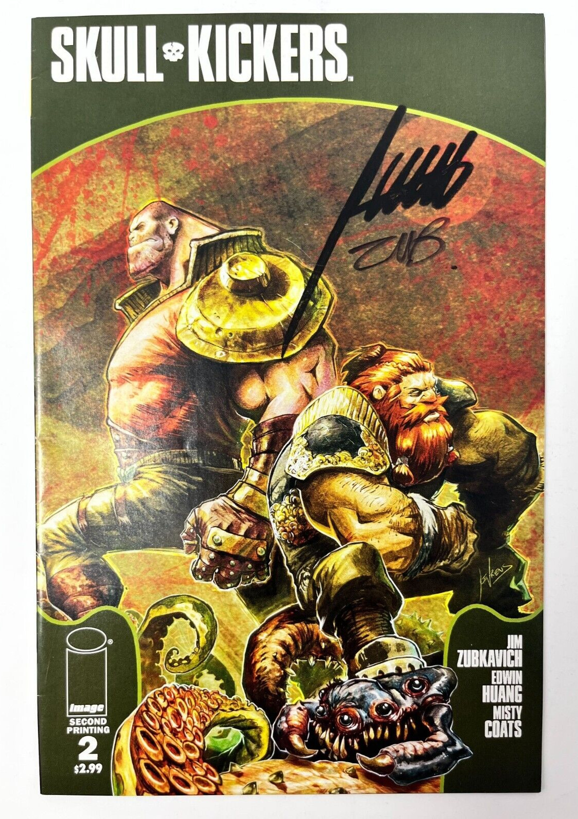 Skullkickers #2 Image 2010 Second Print Signed Edwin Huang