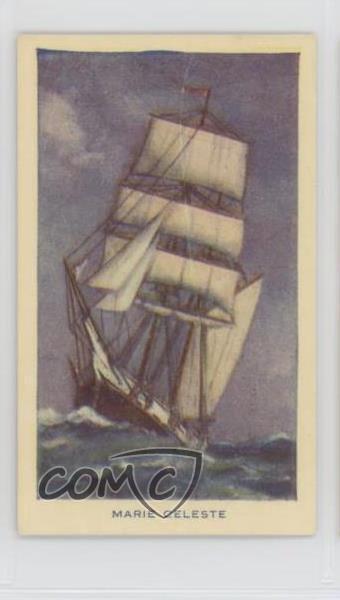 1940 R & J Hill Famous Ships (Glossy) Tobacco The Marie Celeste #44 7ut
