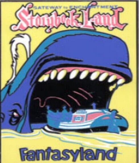 Disney Pin 26918 DLR Framed Attraction Poster Storybook Land Boat Whale Mouth LE
