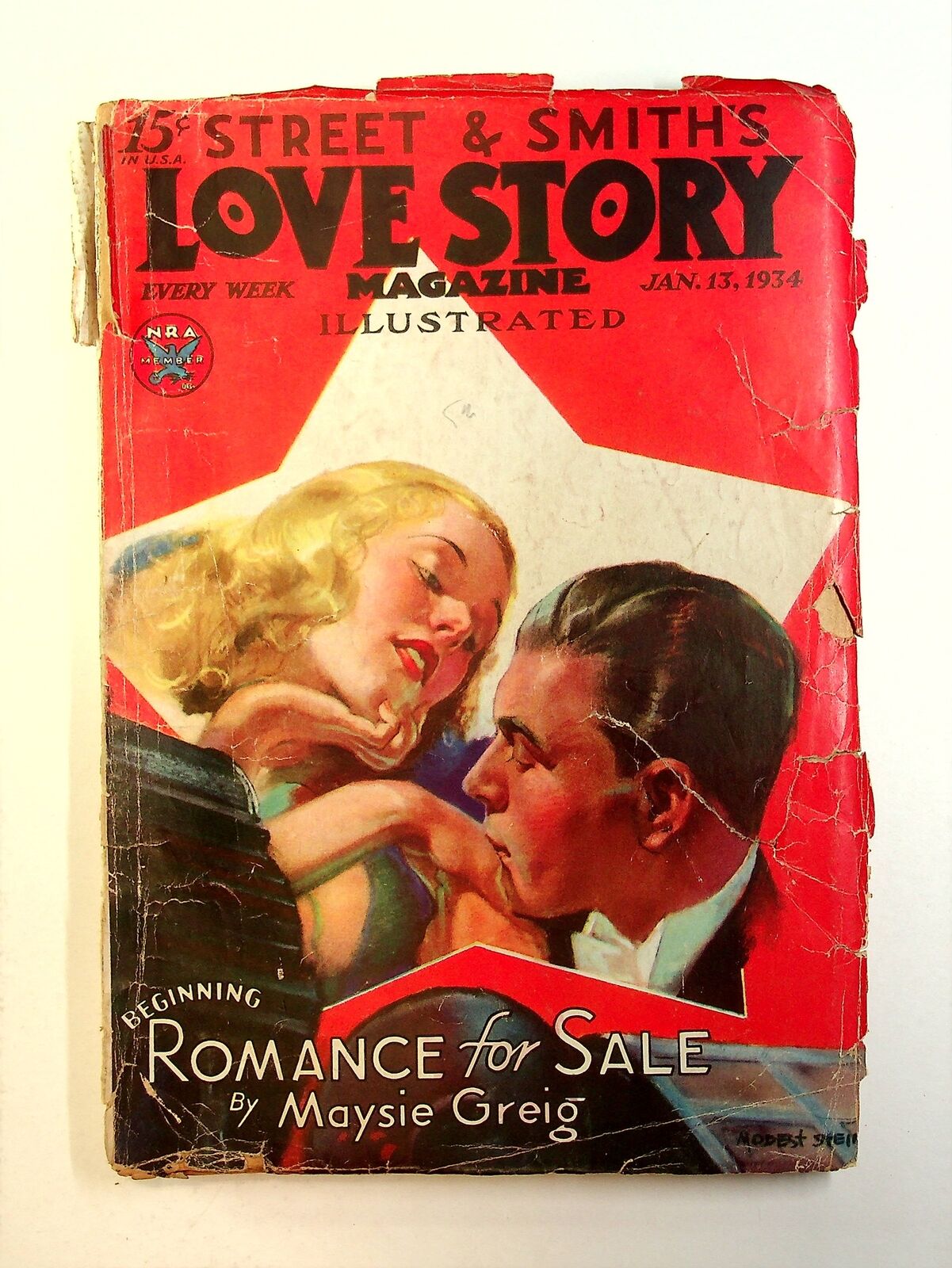 Love Story Magazine Pulp 1st Series Jan 13 1934 Vol. 104 #3 FR