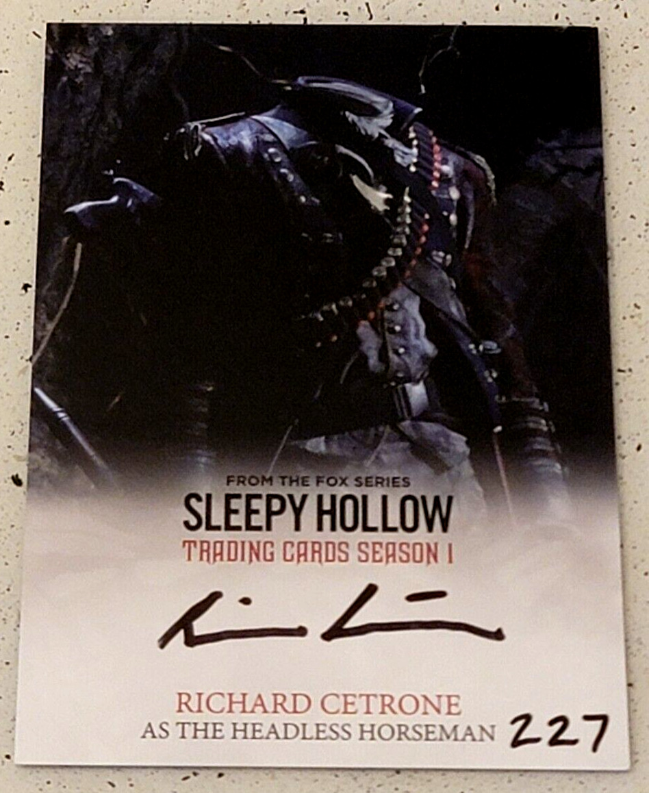 Cryptozoic Sleepy Hollow Season 1 RC Richard Cetrone as Horseman Autograph #227