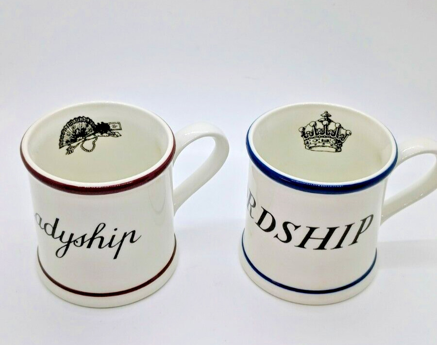 His Lordship & Her Ladyship Mugs The National Trust Staffordshire England