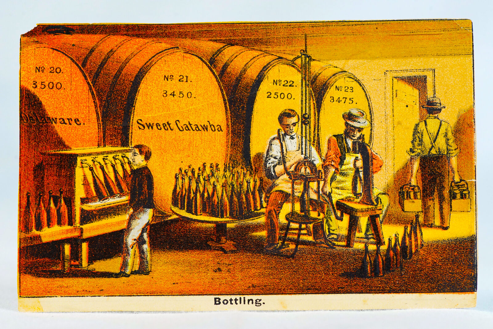 Pleasant Valley Wine Company 1800\'s Advertising Press Notice Trade Card