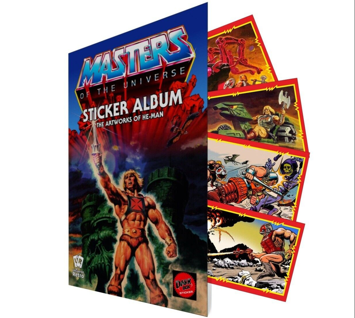 He-man Masters of the Universe Sticker Album Complete Argentina