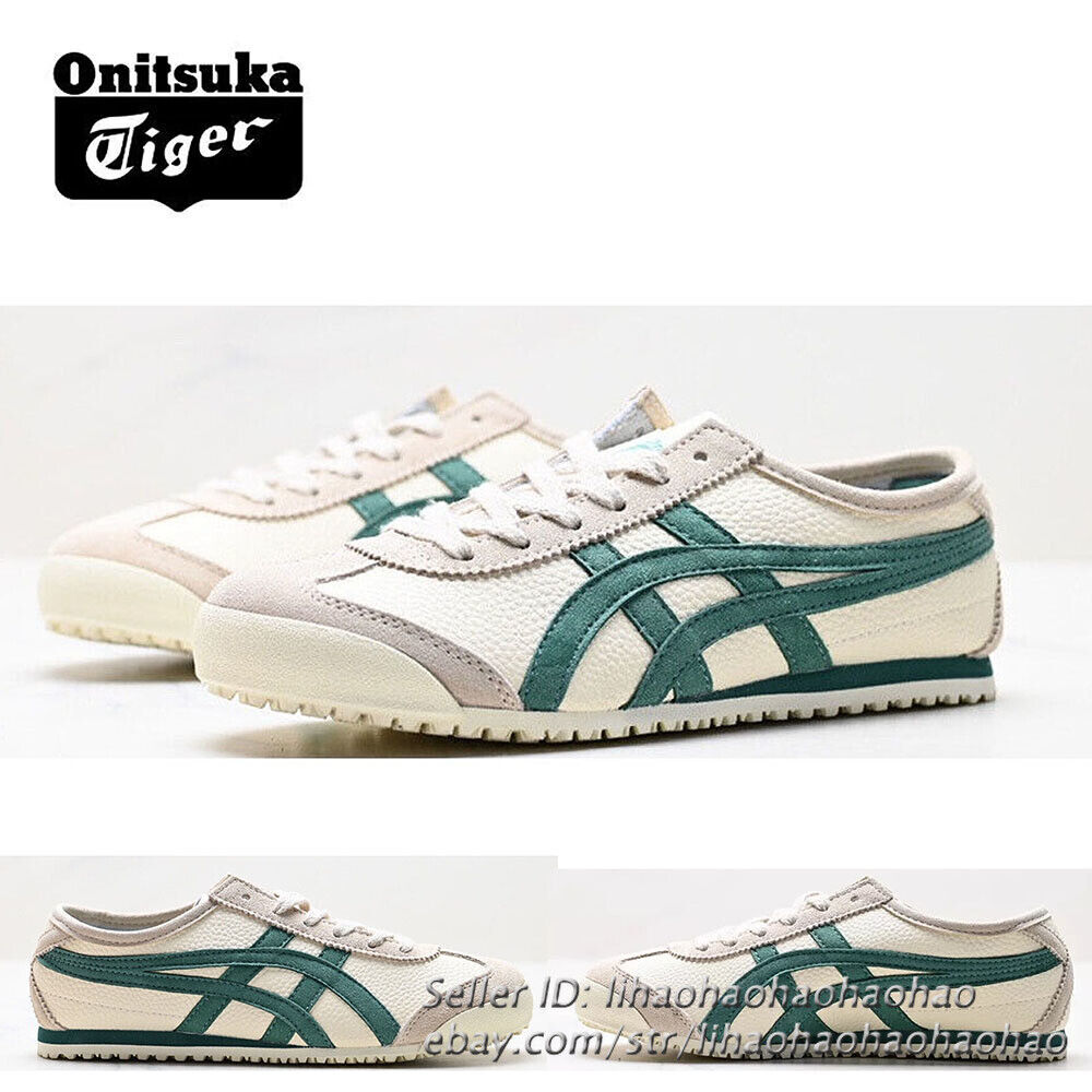 NEW Onitsuka Tiger MEXICO 66 Sneakers White/Green 1183C076-250 Unisex Shoes
