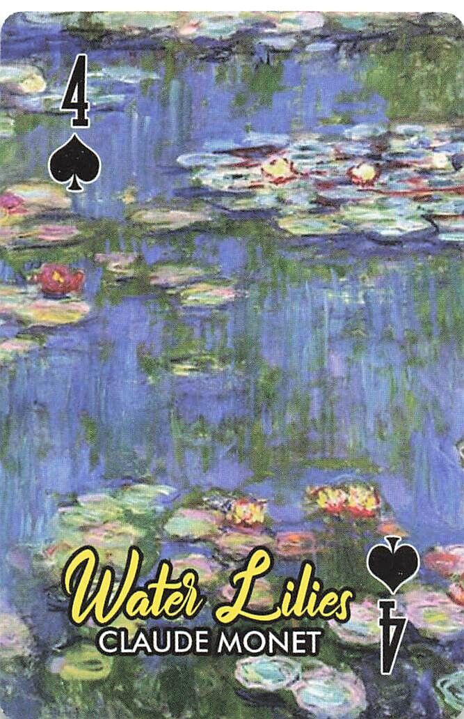 Famous Painting by Claude Monet Water Lilies Single Playing Card  
