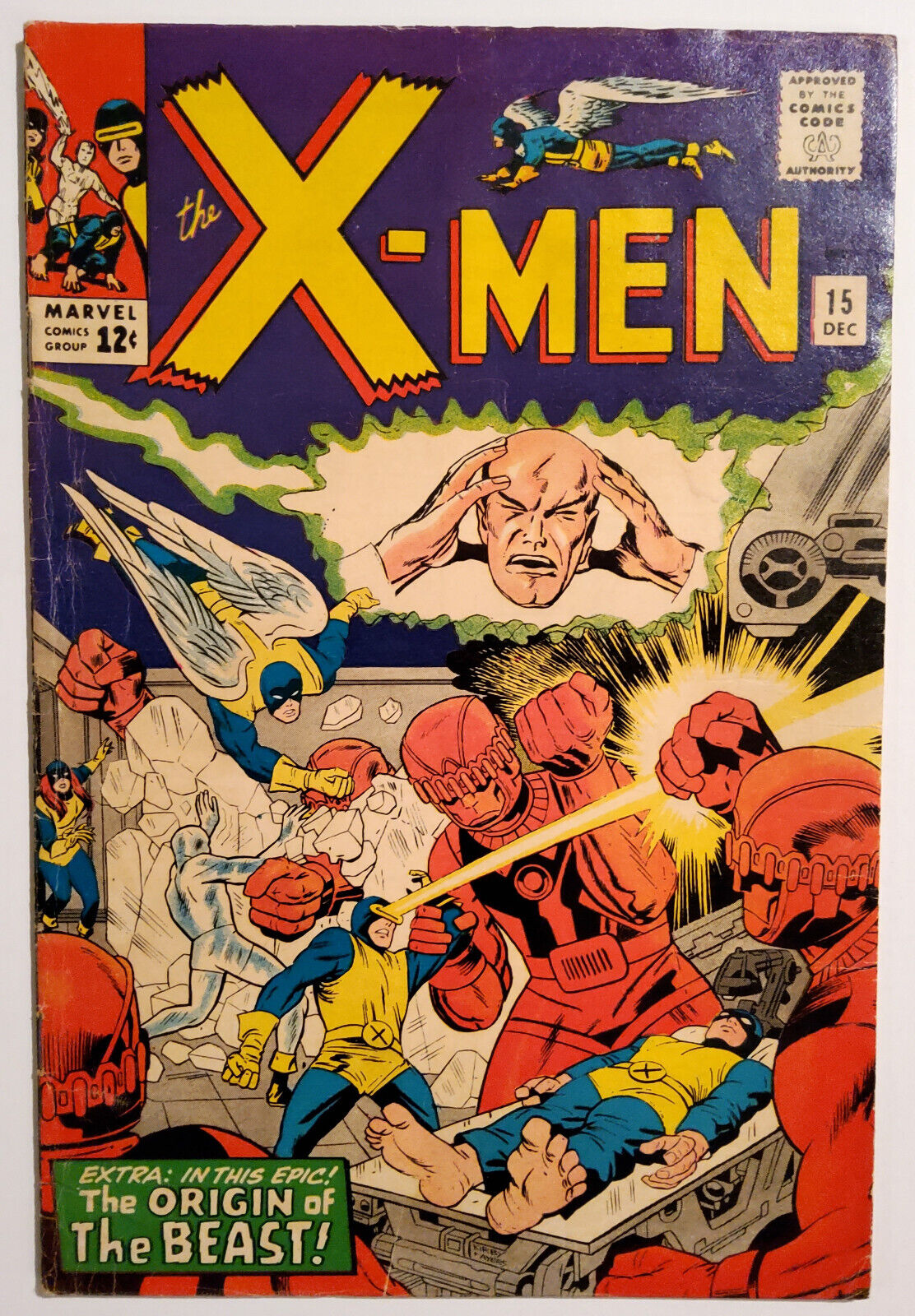 X-Men 15 Origin of the Beast Dec 1965 Marvel Comic