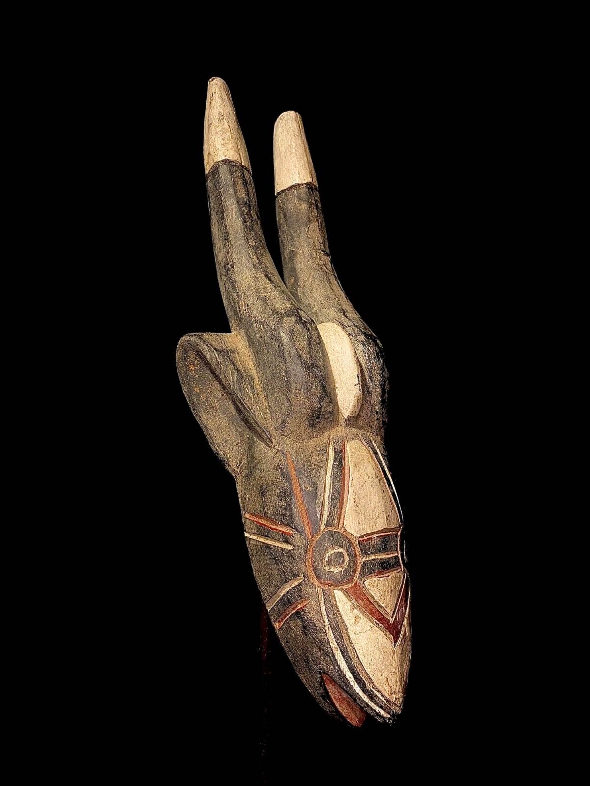 Hand Carved Tribal Mask African Art mask wood  Bamana mask mali-2619