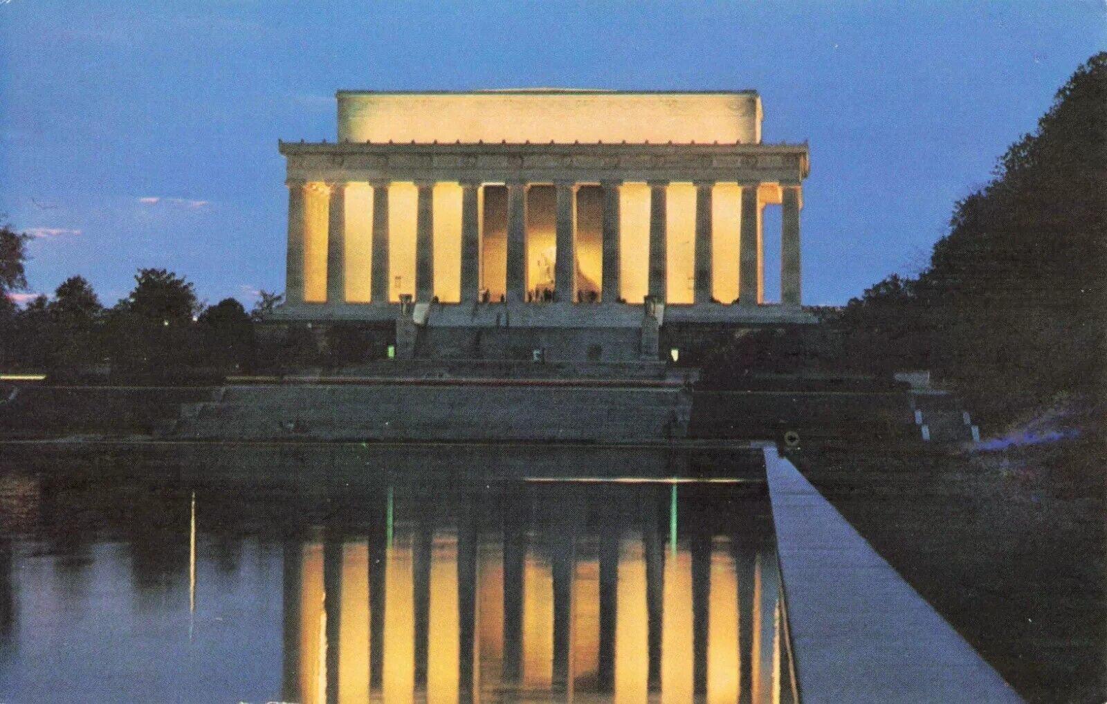 Lincoln Memorial at Night - Washington DC Postcard