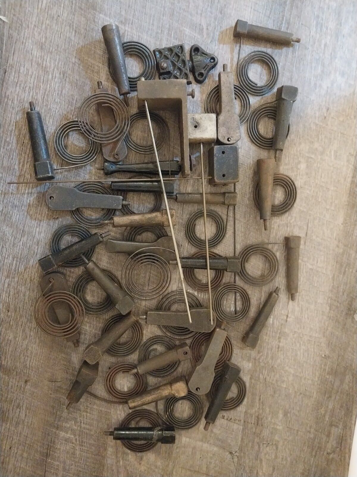 Large Lot Of Clock Chime Parts