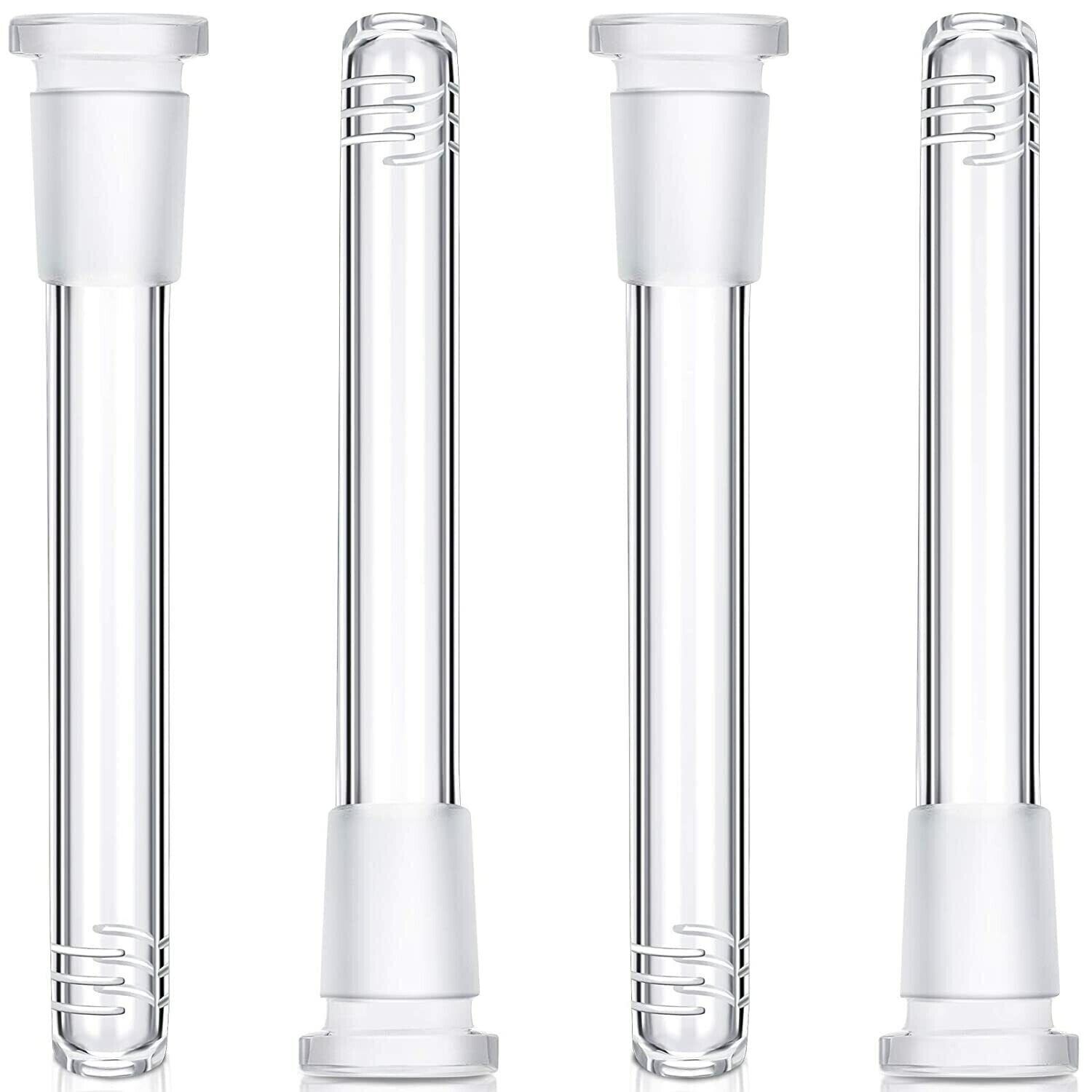 4PACK 4.5'' Glass Downstem fit 14mm Male Bowl for 8''/9''/10''/12'' Filter Bong