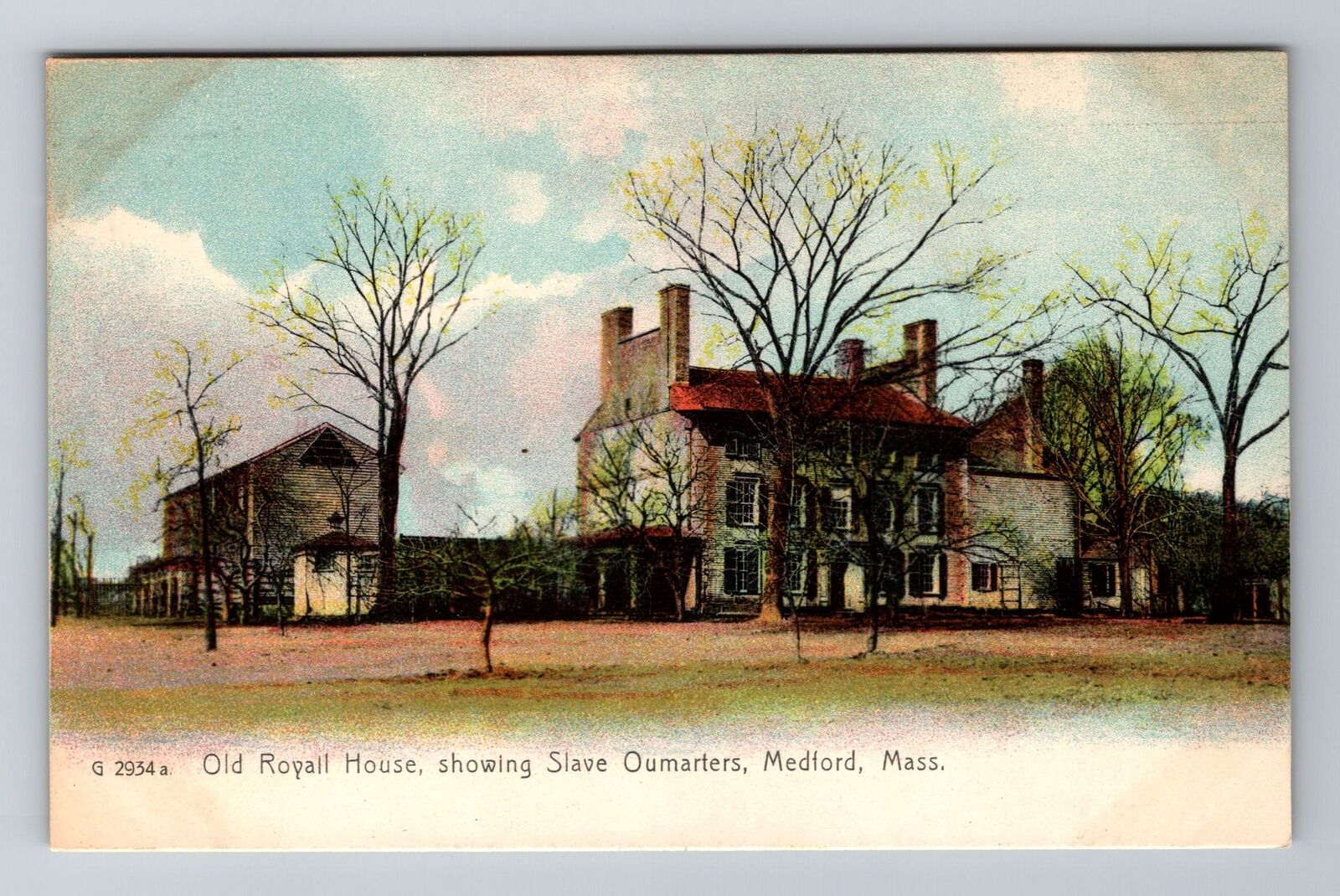 Medford, MA-Massachusetts, Old Royall House, Vintage Souvenir Postcard