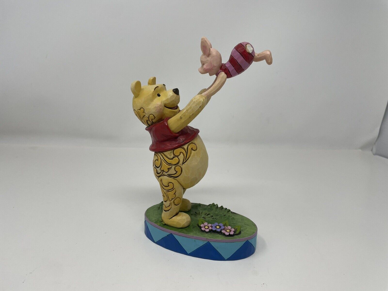 Damaged Jim Shore Winnie the Pooh and Piglet Rare Disney Retired Figure 4045251