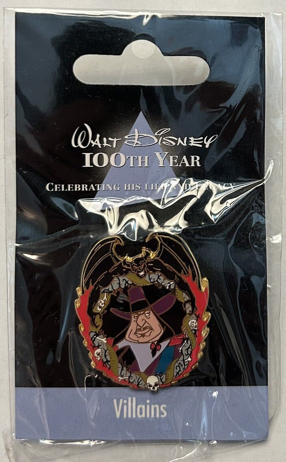 Japan Disney Store - 100th Year Pin - Villains - Governor Ratcliffe - Pocahontas