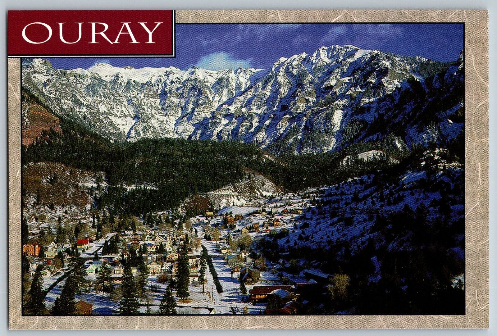 Ouray, Colorado - Picturesque Ouray, Amphitheater Above - Vintage Postcard 4x6