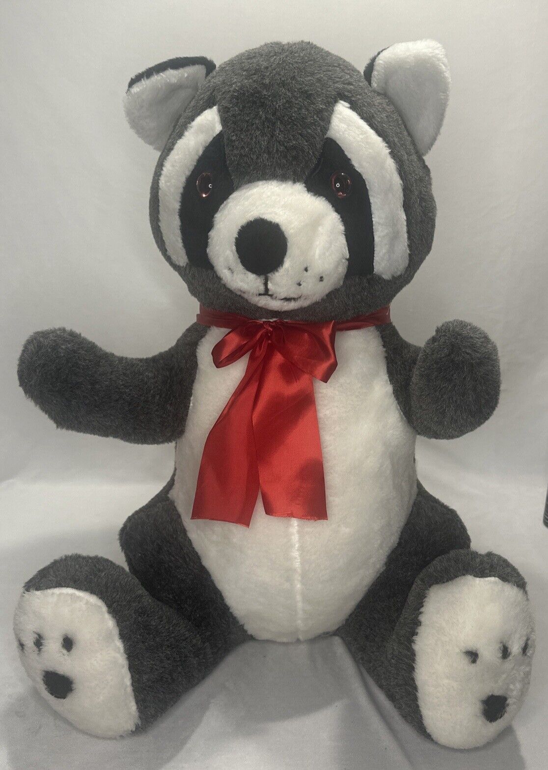 Vtg New York City Fable Toy Co Raccoon Display Plush Rare Find Giant Huge 28” H