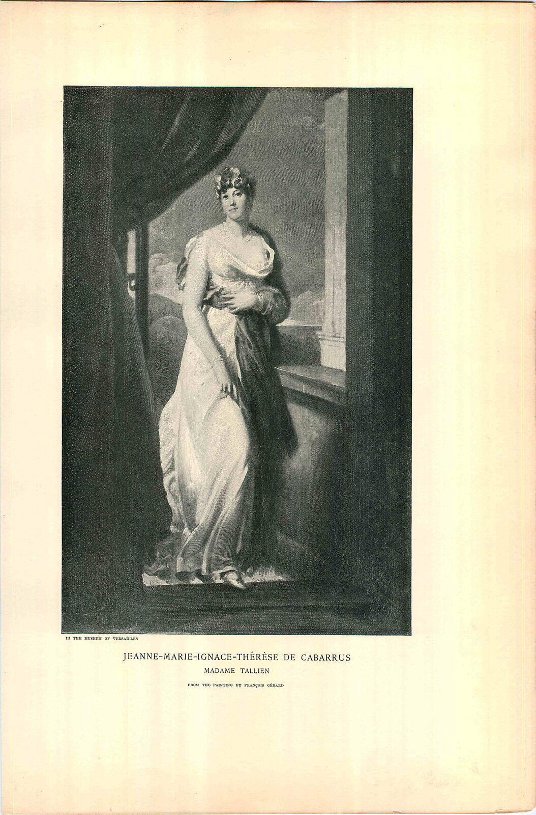1897 Napoleon Jeanne Marie Ignace Therese De Cabarrus Madame Tallien PRINT