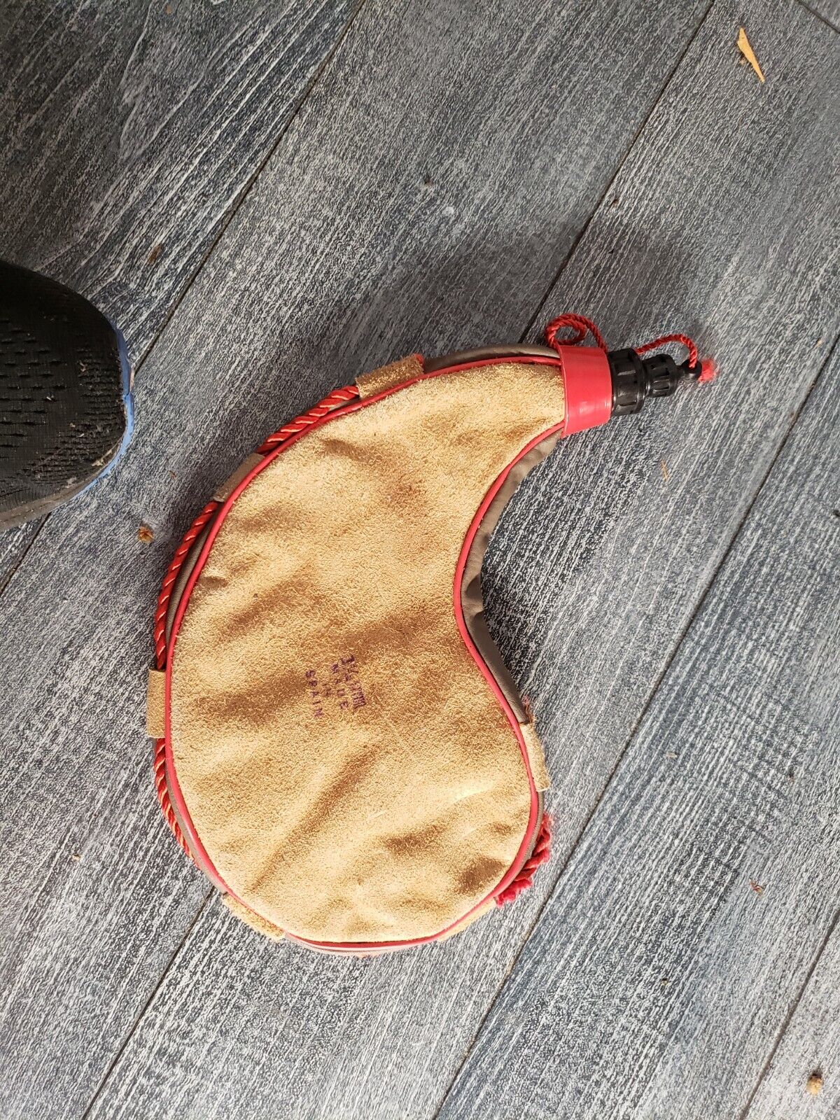 1960s Vintage boy scout leather canteen
