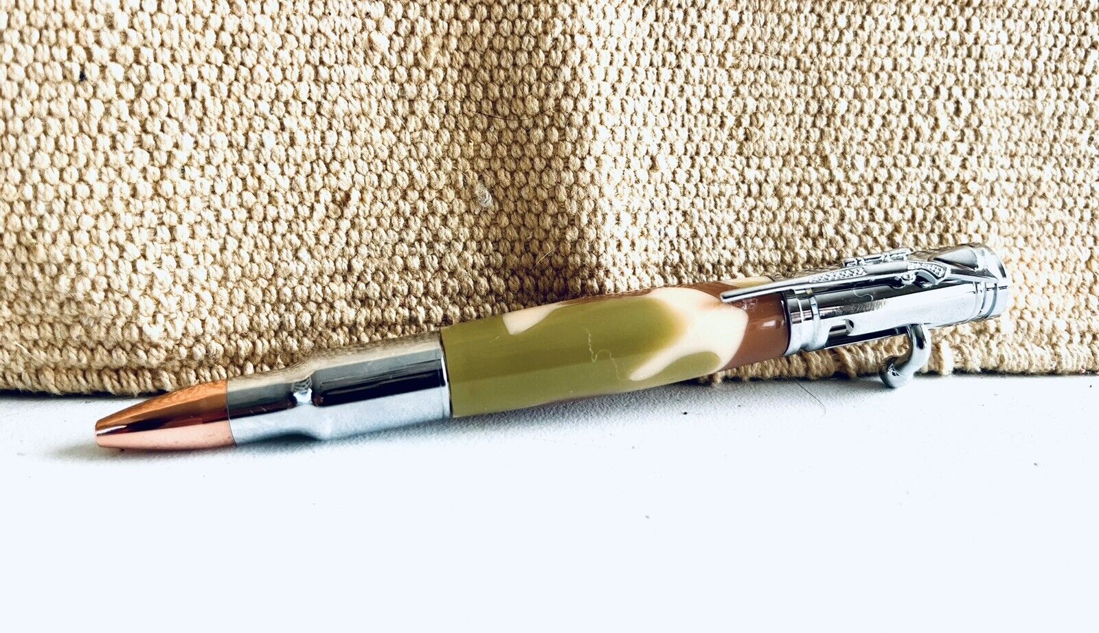 Desert Camo PSI Magnum Bolt Action Rifle Bullet Cartridge Pen