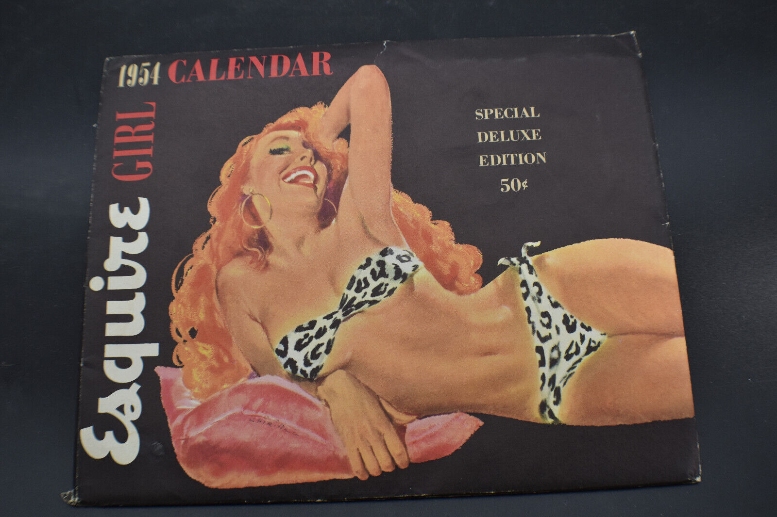 1954 *SPECIAL DELUXE* Esquire Girl Calendar With Envelope *COMPLETE*