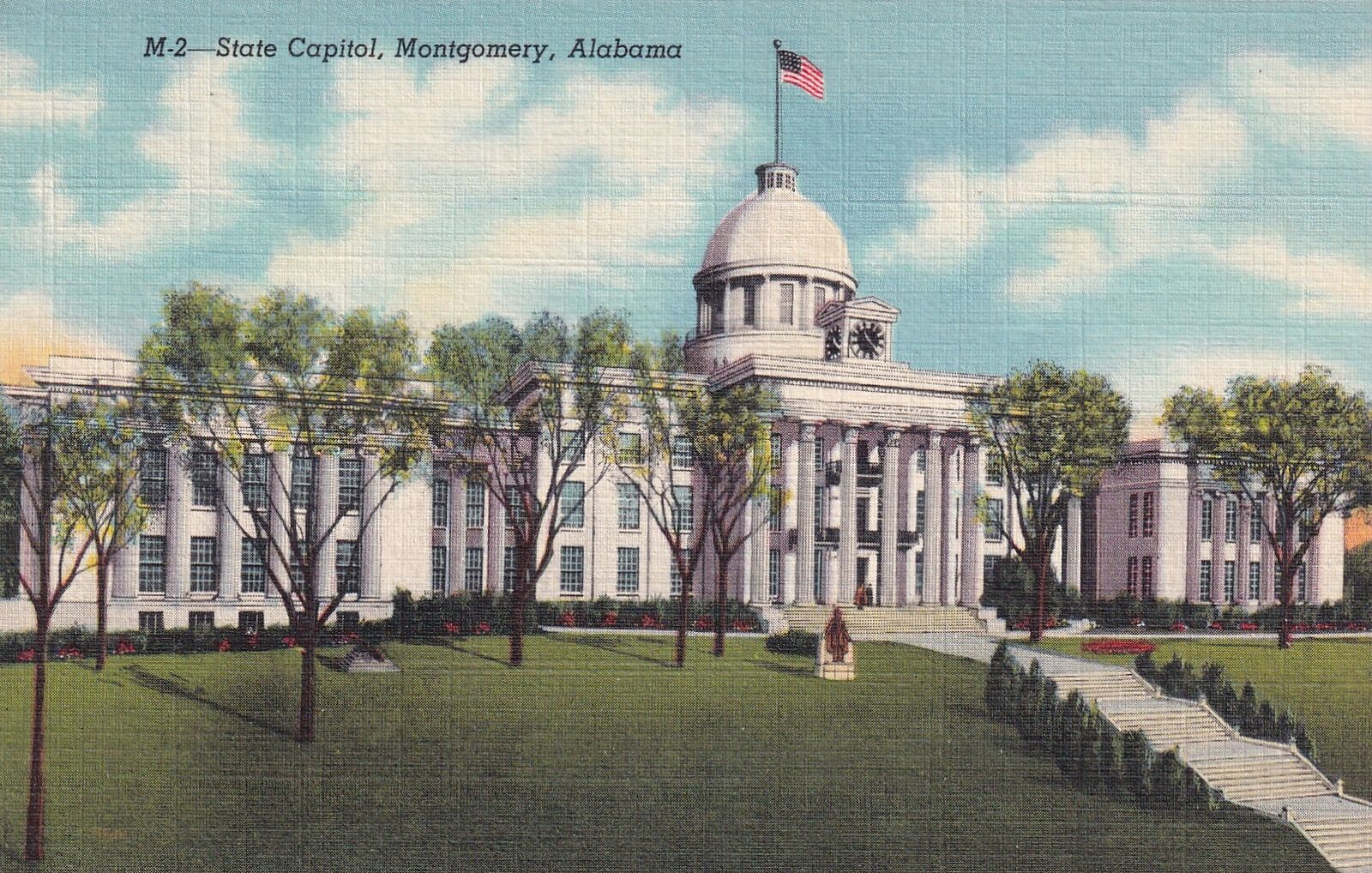Montgomery AL Alabama State Capitol Building Postcard D56