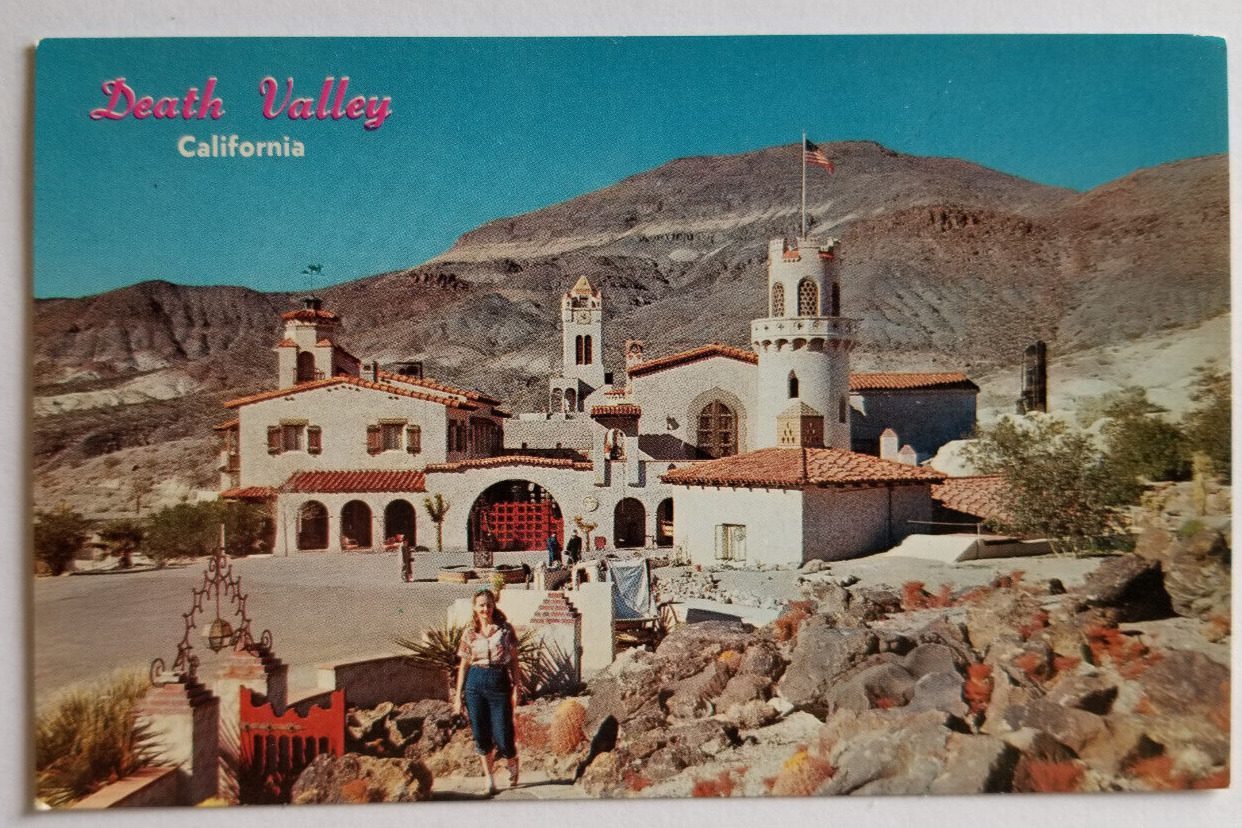 Vintage Death Valley Scotty\'s Castle Postcard