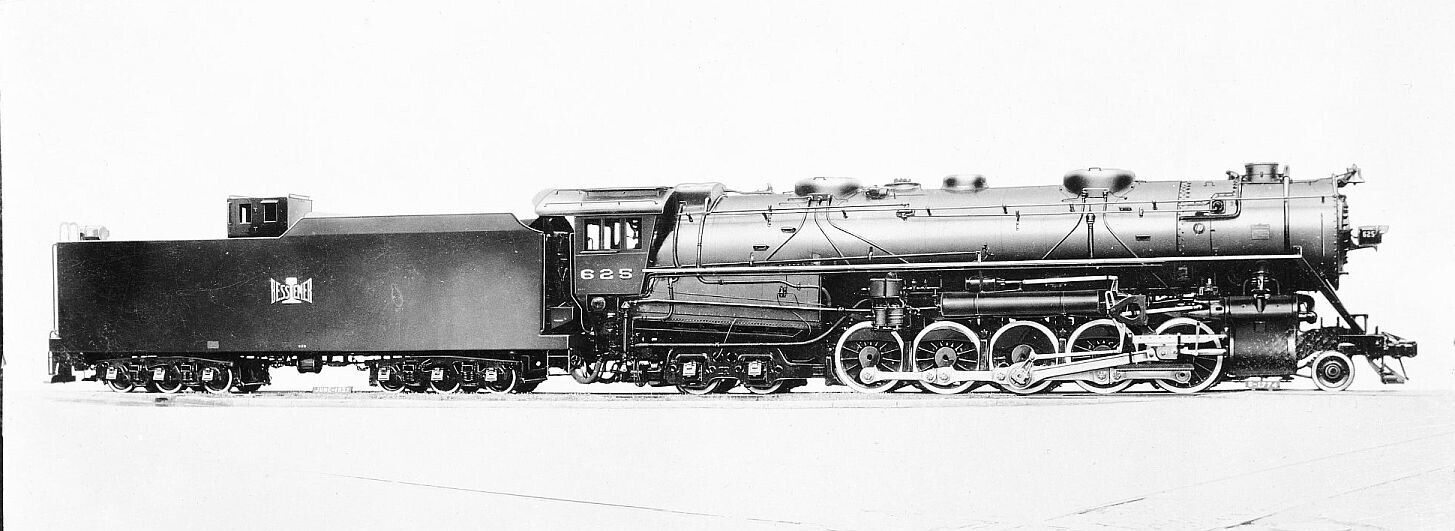 3CC929 1937 NEG/RP BESSEMER RAILROAD 2-10-4 LOCO #625