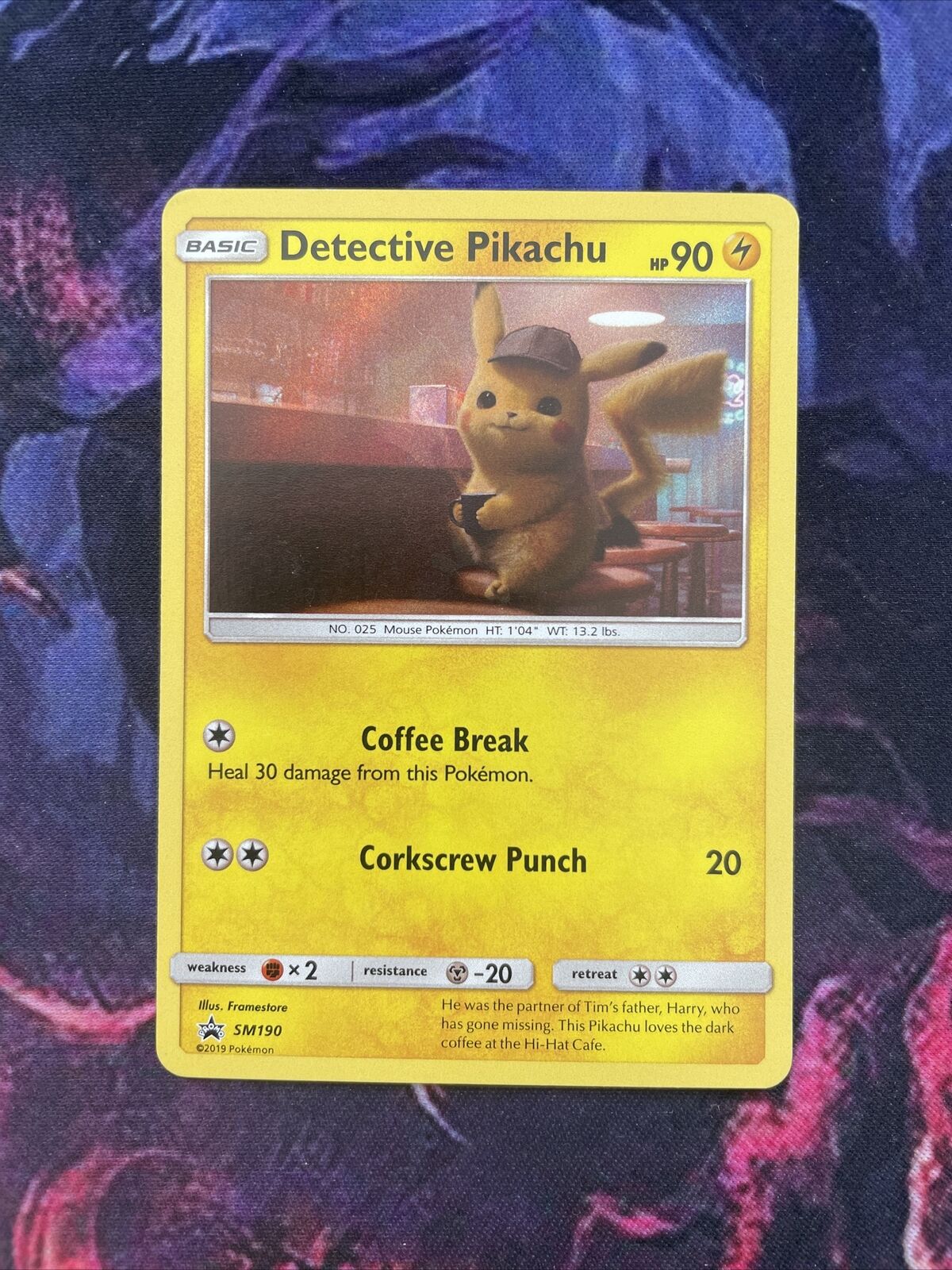 Pokemon - Detective Pikachu - SM190 - Holo NM