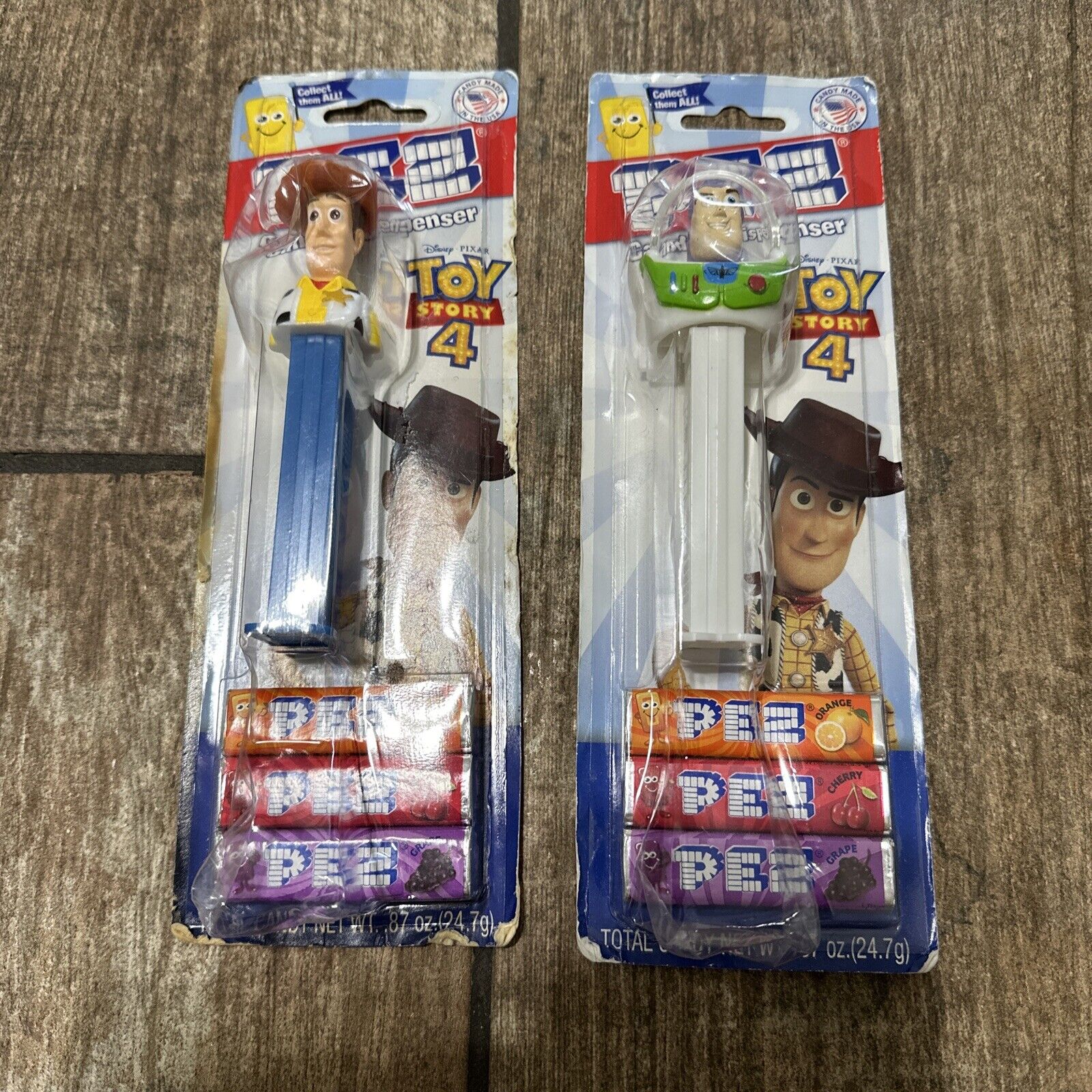 NWIB Toy Story 4 Buzz and Woody Pez Dispensers