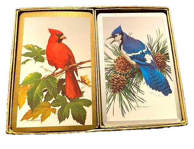Vintage National Wildlife Federation Cardinal/Blue Jay Playing Cards