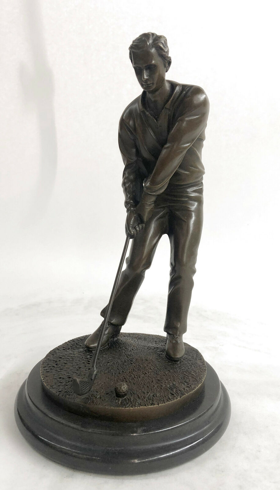 Ben Hogan Male GOLFER Sports Memorabilia Golf Club Art PGA Bronze Marble Decor