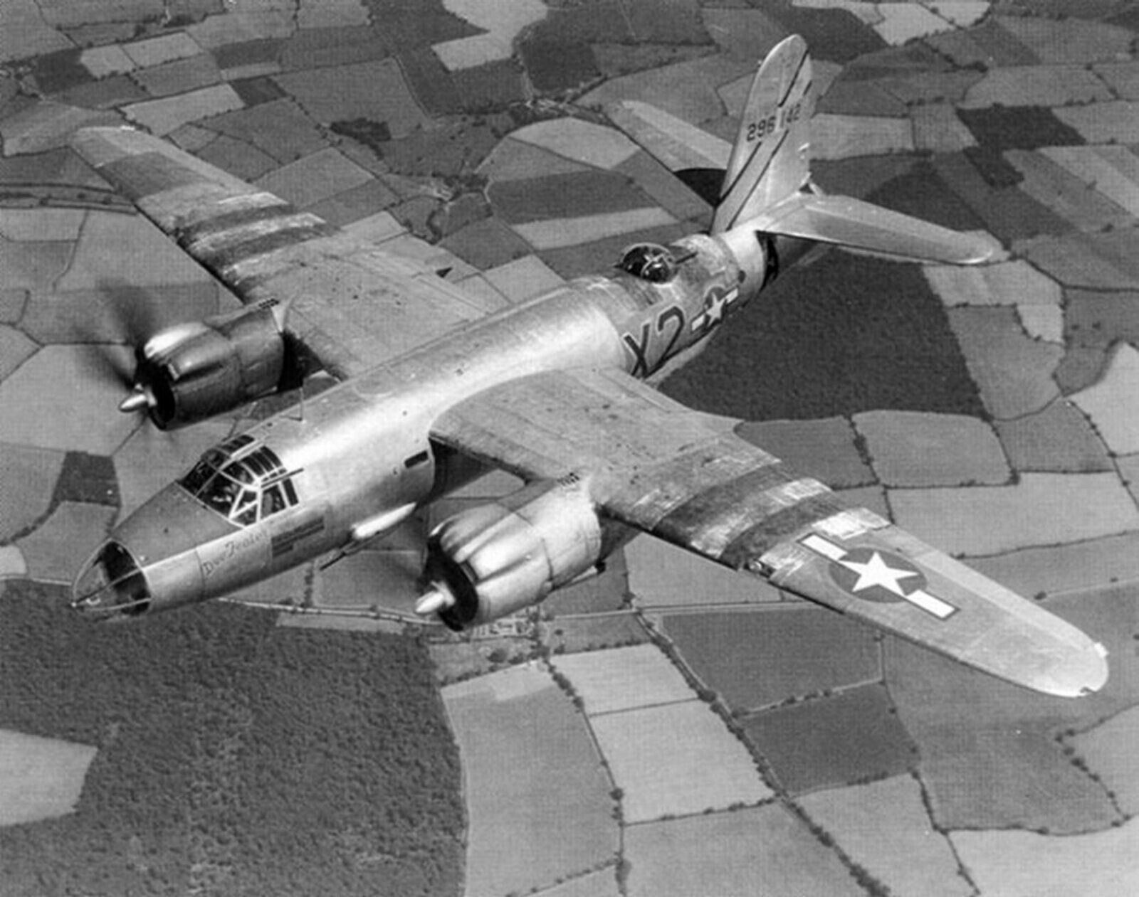 1945 World War 2 WW2 MARTIN B-26 Marauder Air Force Plane Picture Photo 4x6