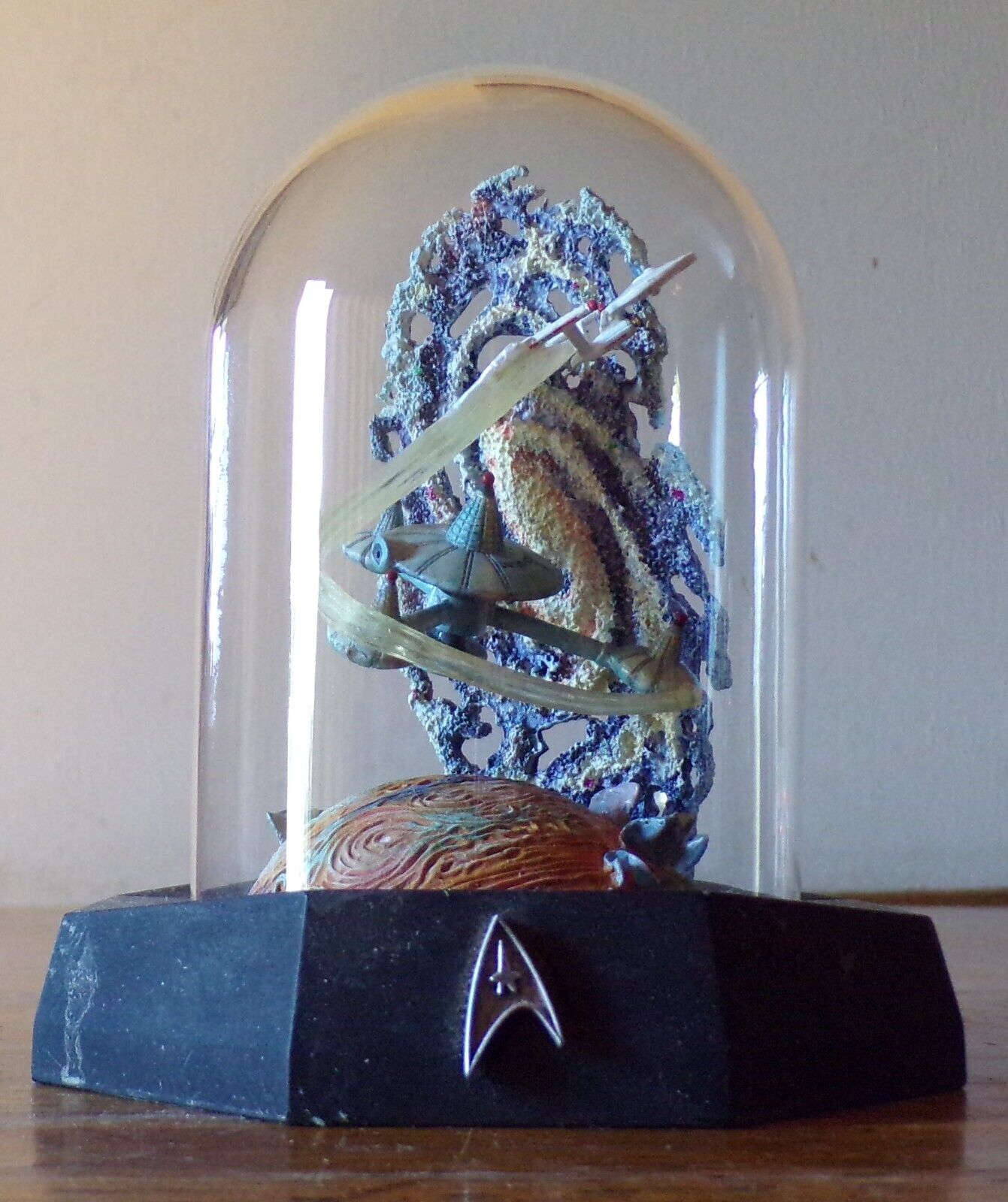 Star Trek Vintage 1996 Franklin Mint Limited Dome Sculpture Space Station K-7