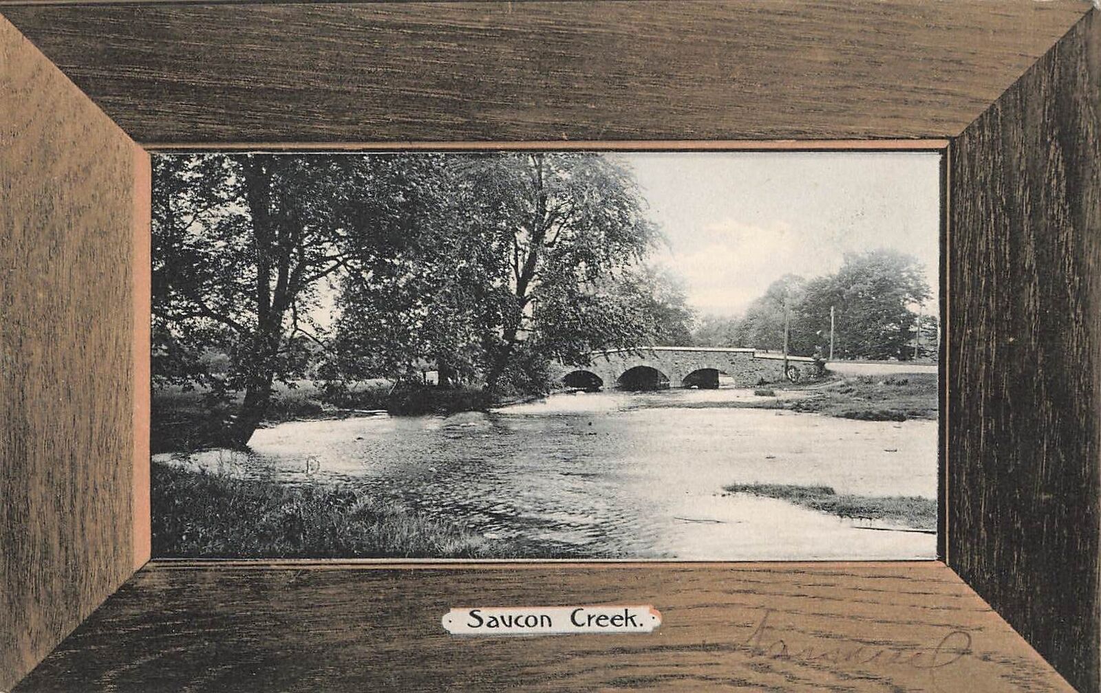 Vintage Postcard Scenic View of Saucon Creek, Pennsylvania 1909