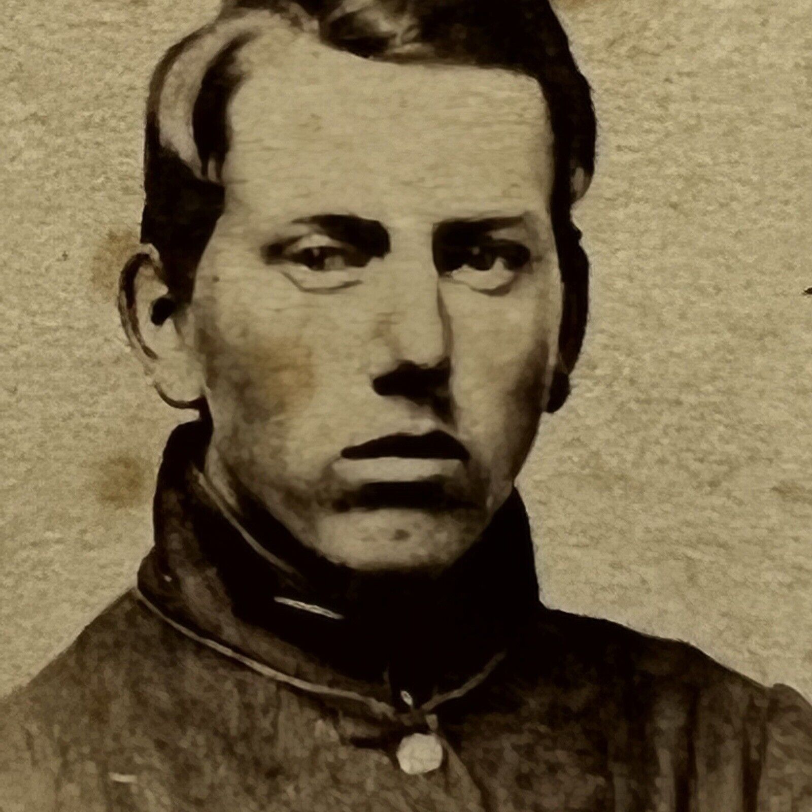 Antique CDV Photograph Handsome Civil War Union Soldier Rochester NY 140th Reg?