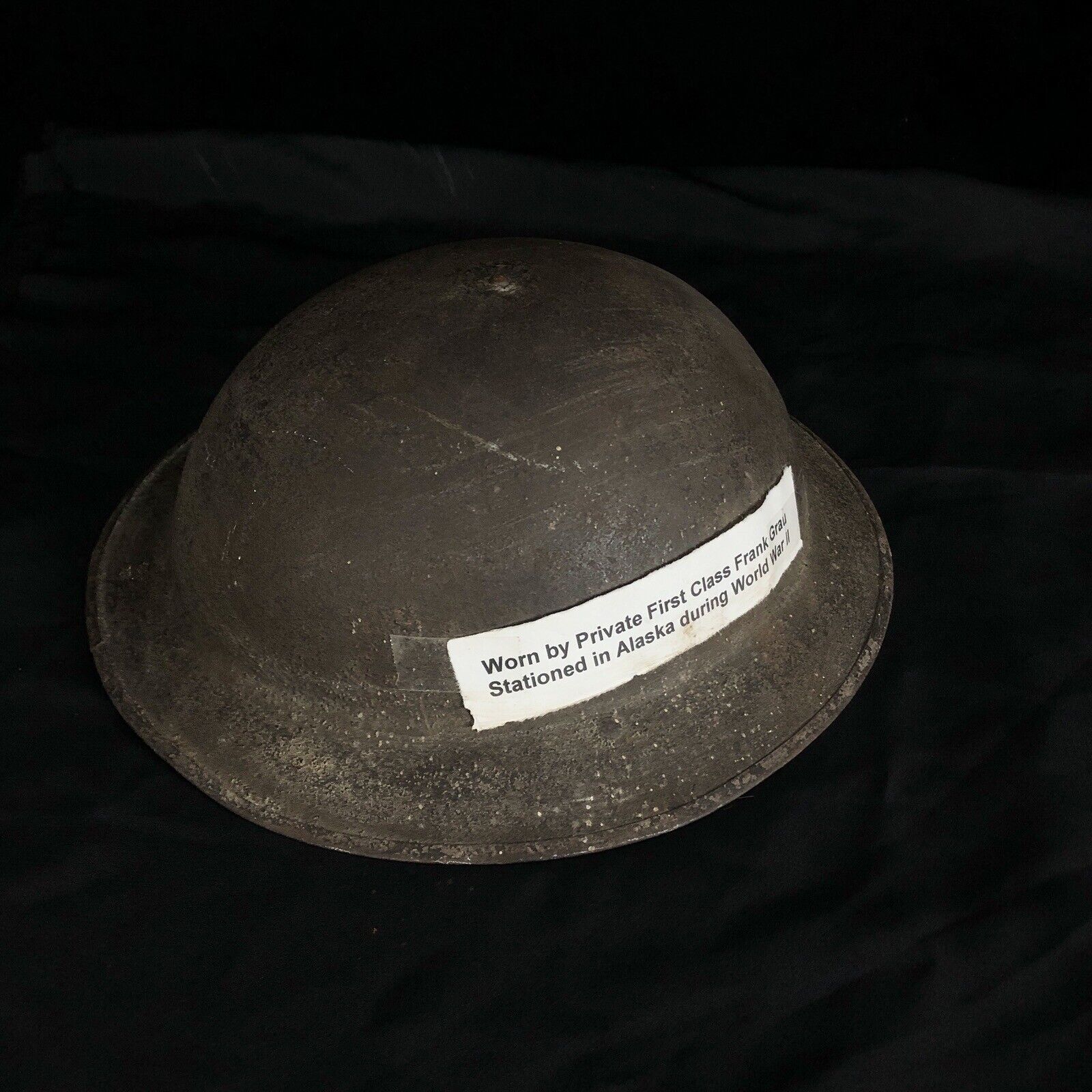 WWI Broadie 1917 M1917a1 Kelly Named WWII Used Helmet W Liner