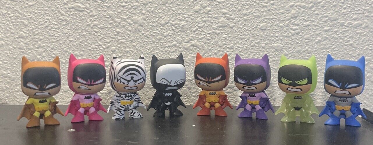 Funko Mystery Minis DC Batman Vintage Collection Gamestop Exclusive Lot Of 8