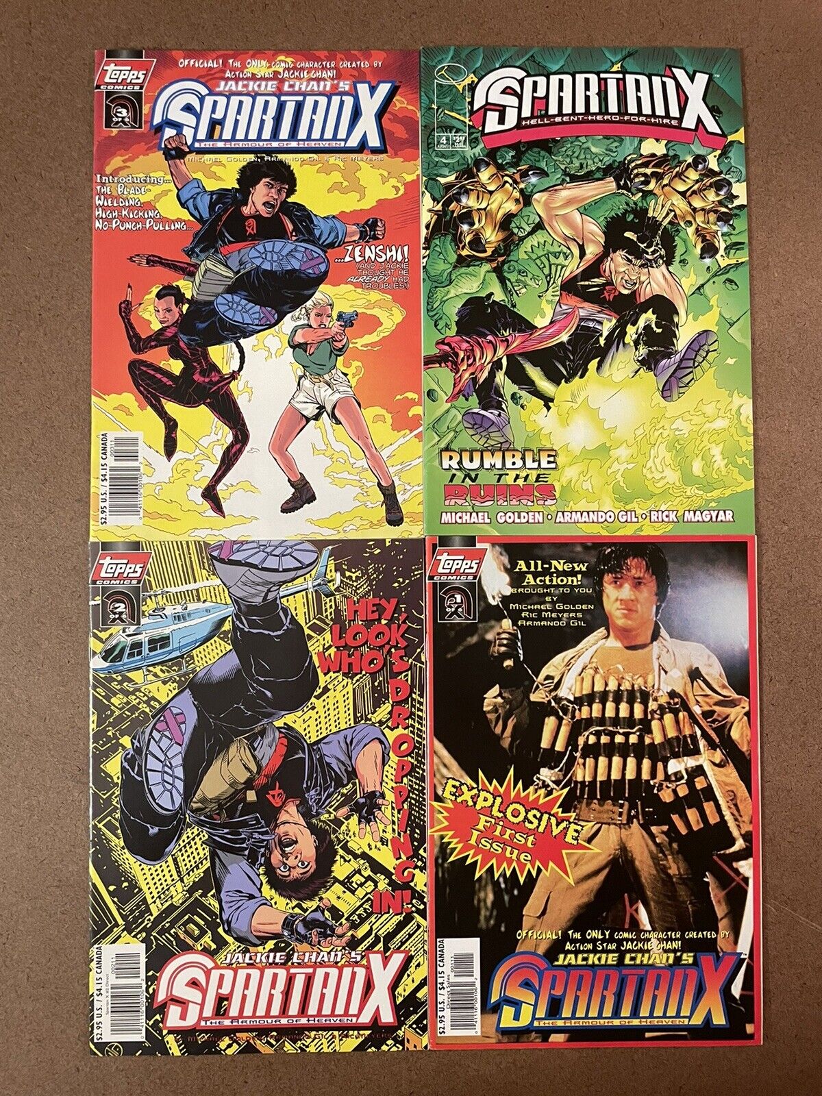 Jackie Chan’S  SpartanX  Set Of 4 Comics 