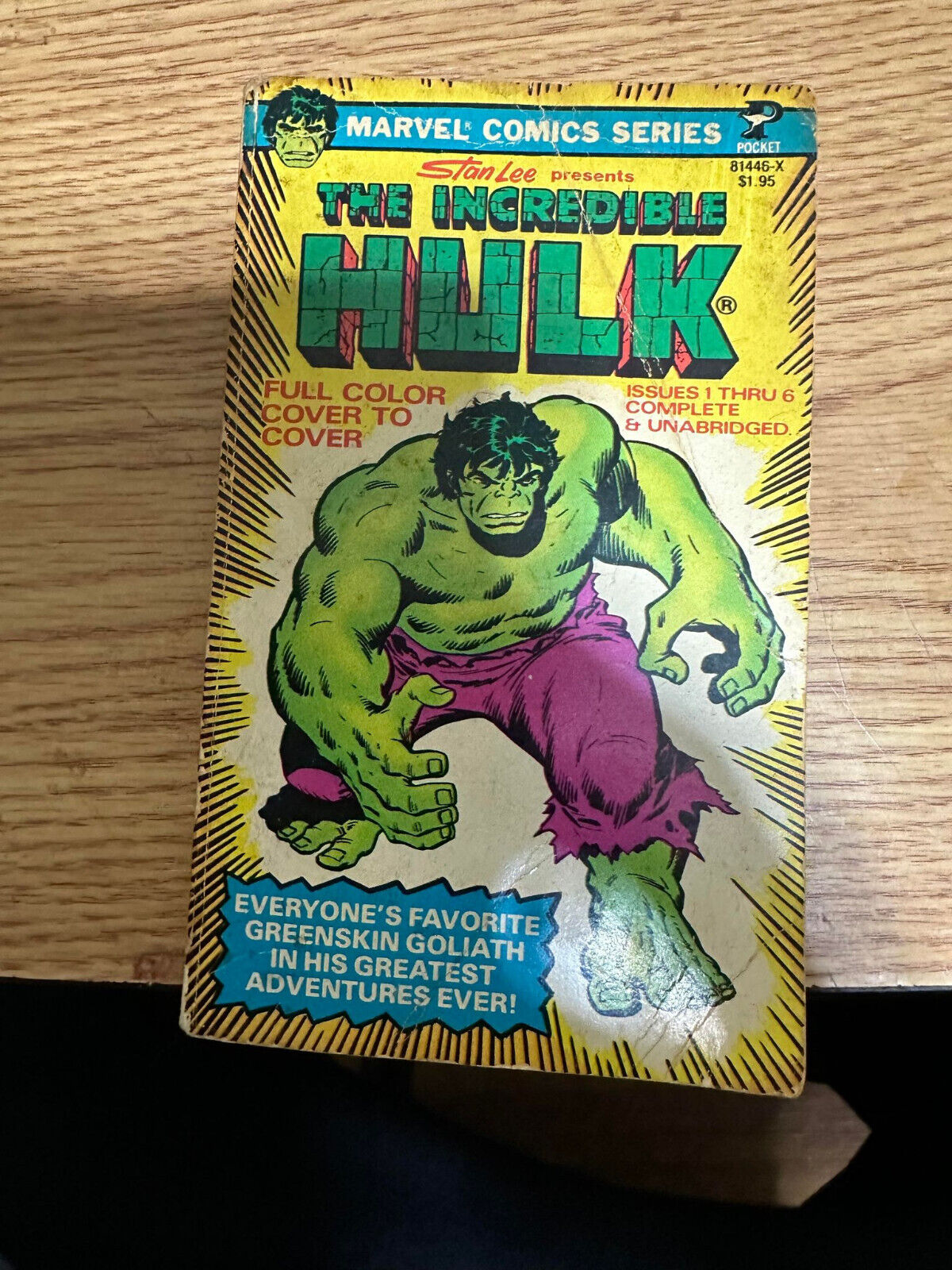 The Incredible Hulk #1 (81446-X) (Pocket Books April 1978)